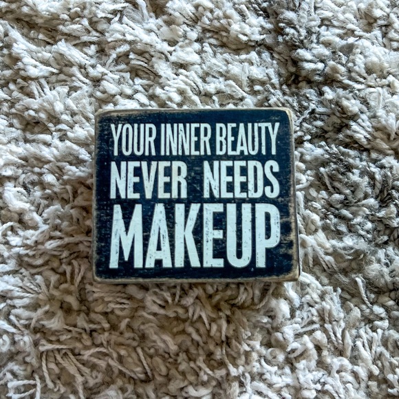 Primitives By Kathy Christmas Box Sign - "Dear Santa I Didn't Know I Couldn't Do That" 4x3.5 Inches